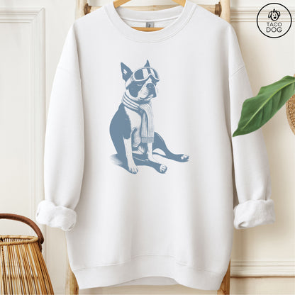 Boston Terrier Winter Sport Sweatshirt