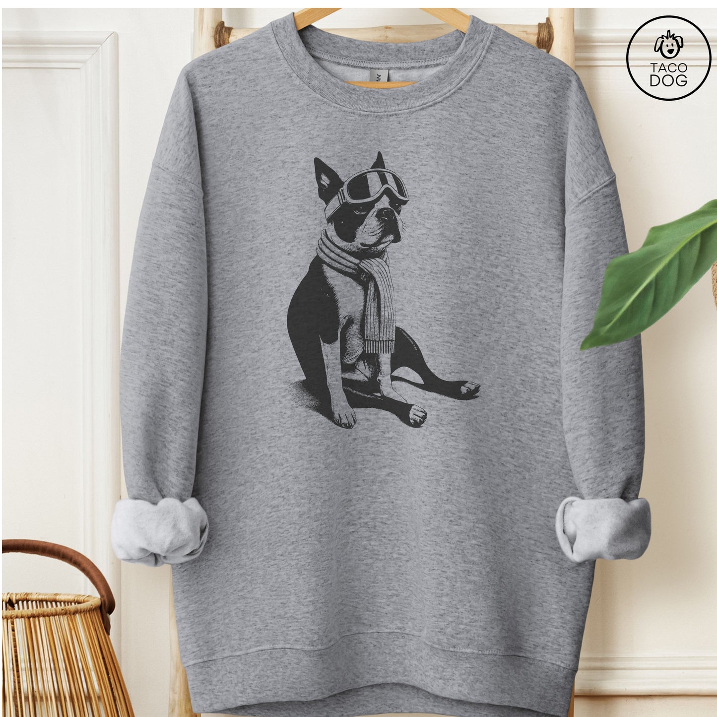 Boston Terrier Winter Sport Sweatshirt