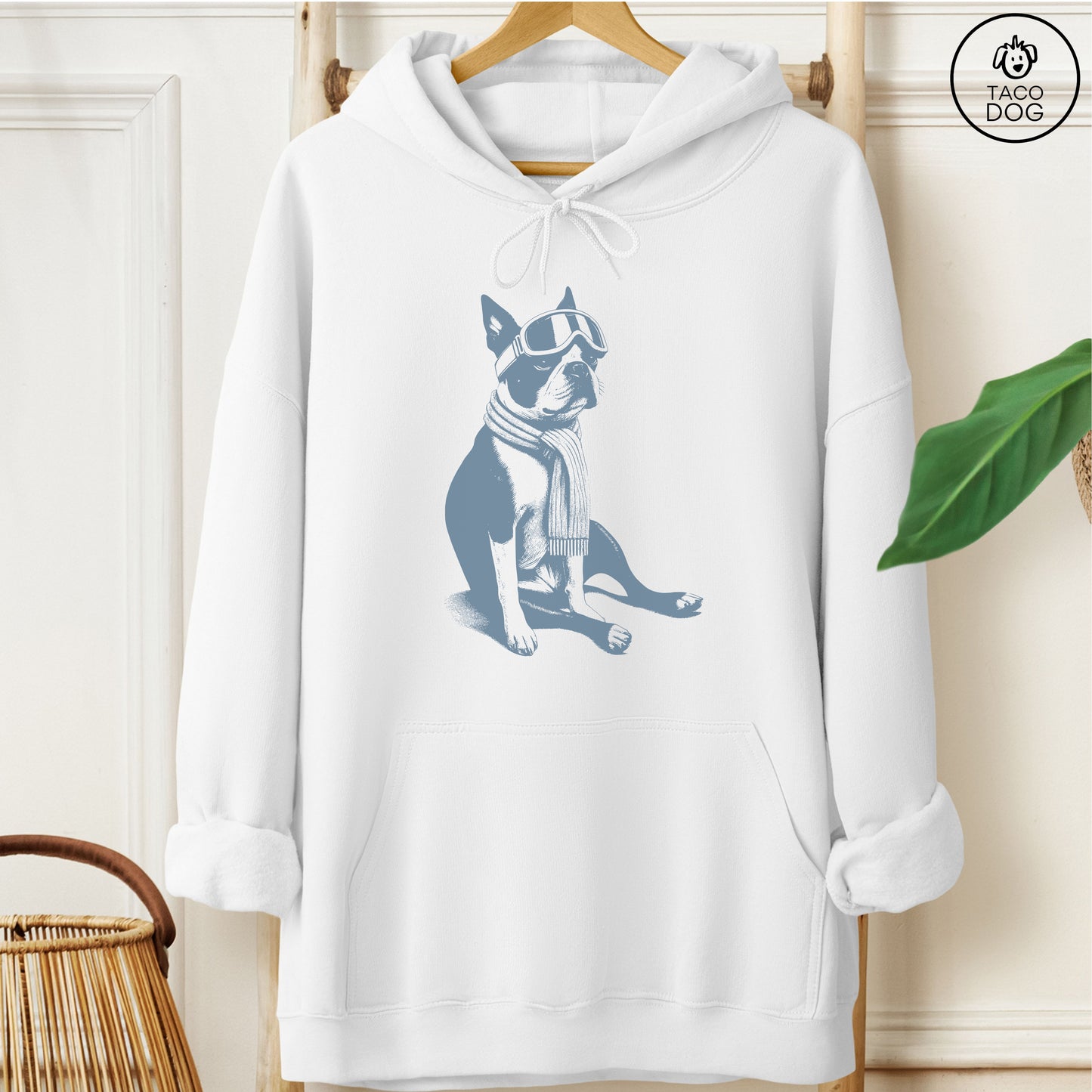 Boston Terrier Winter Sport Hoodie