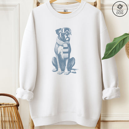 Boxer Dog Winter Sport Sweatshirt