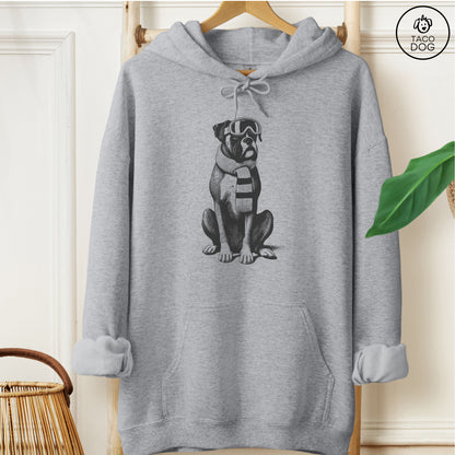 Boxer Dog Winter Sport Hoodie