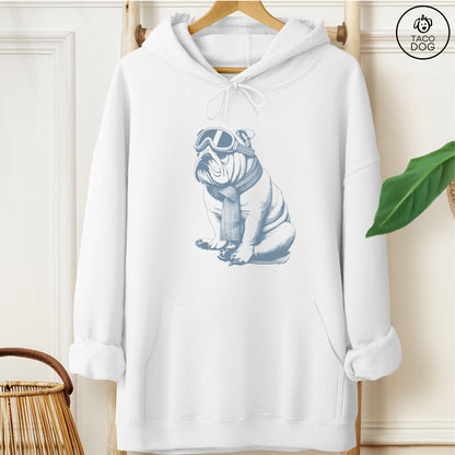 English Bulldog Winter Sport Hoodie