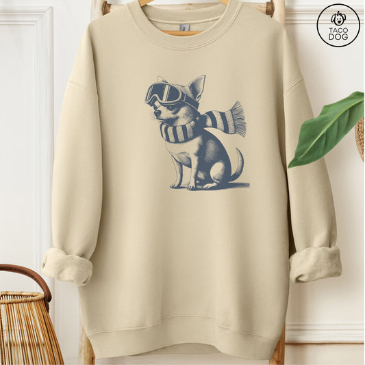 Chihuahua Winter Sport Sweatshirt