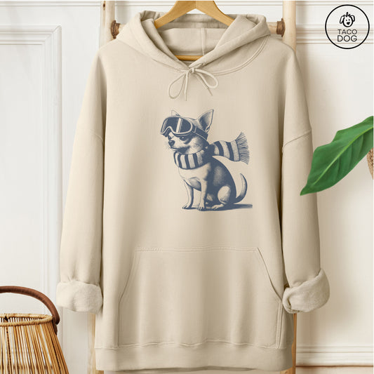 Chihuahua Winter Sport Hoodie