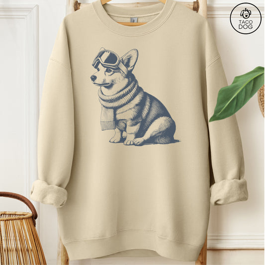 Corgi Winter Sport Sweatshirt