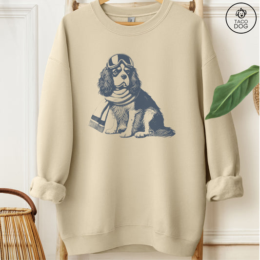Cavalier King Charles Spaniel Winter Sport Sweatshirt