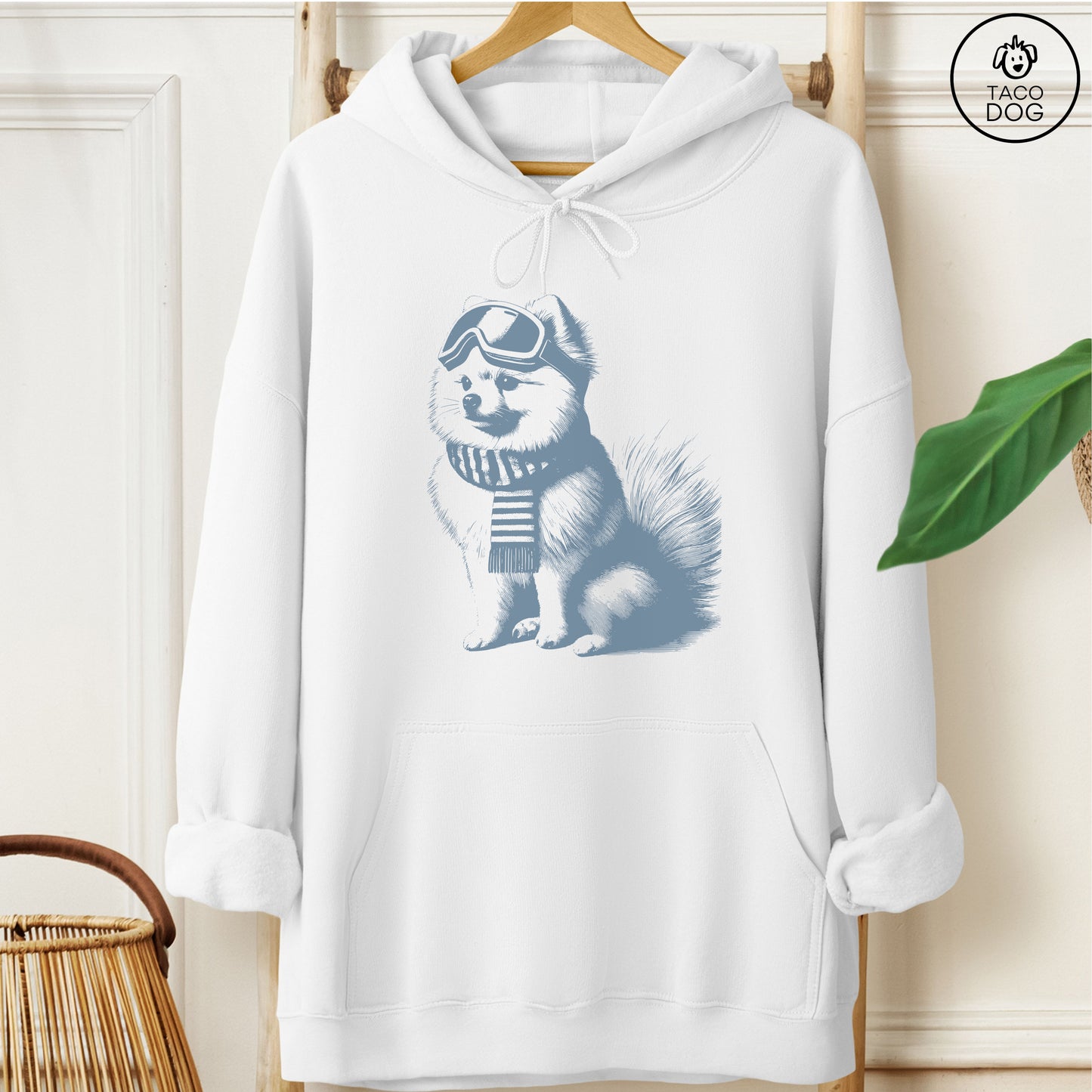 Pomeranian Winter Sport Hoodie