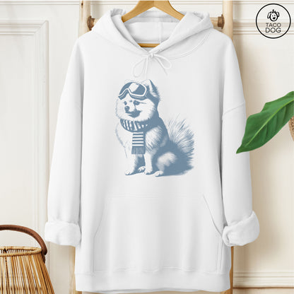 Pomeranian Winter Sport Hoodie