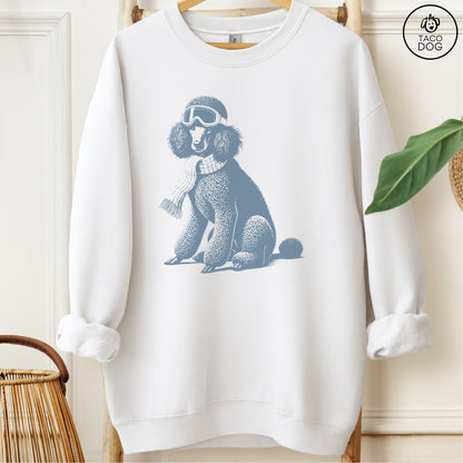 Poodle Winter Sport Sweatshirt