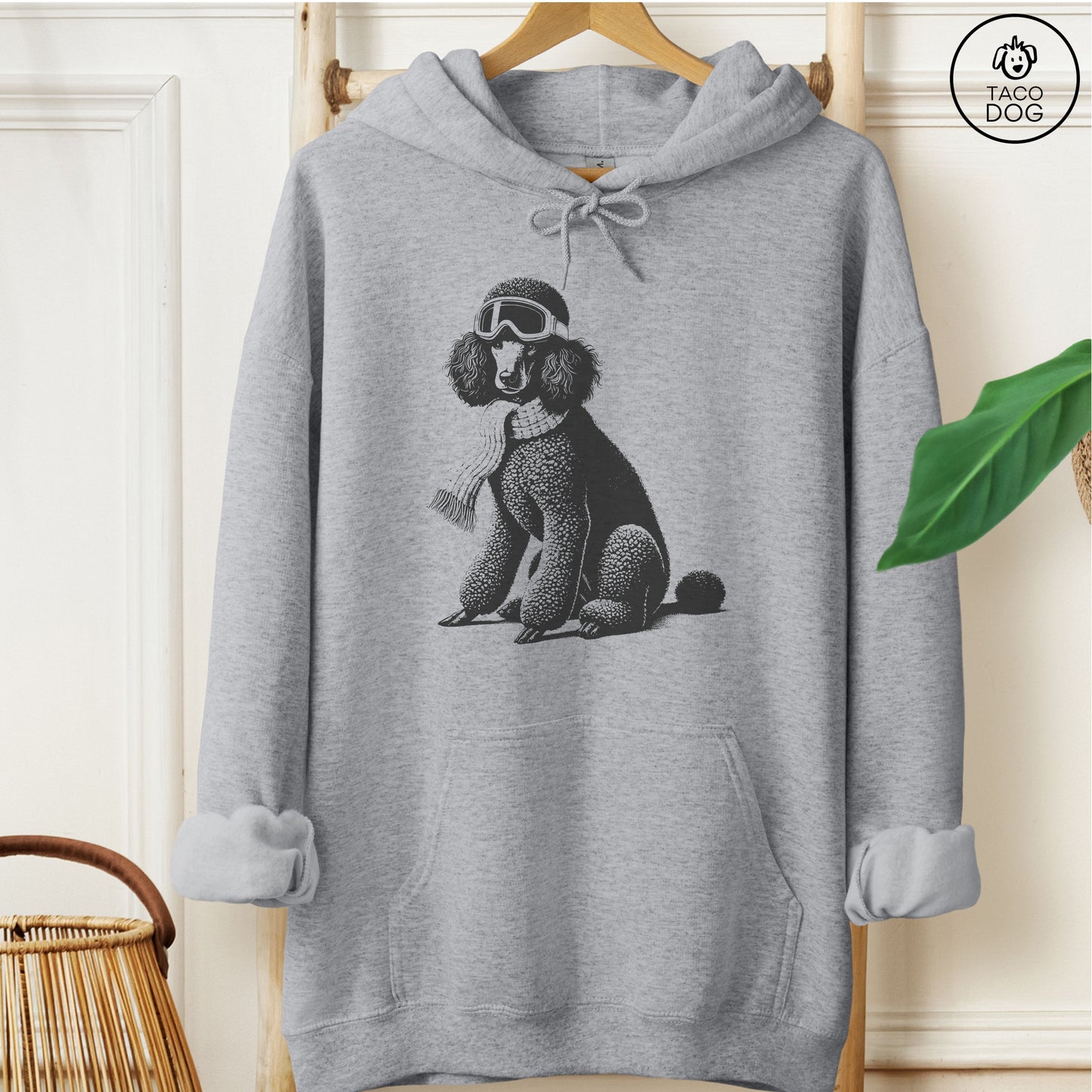 Poodle Winter Sport Hoodie