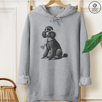Poodle Winter Sport Hoodie