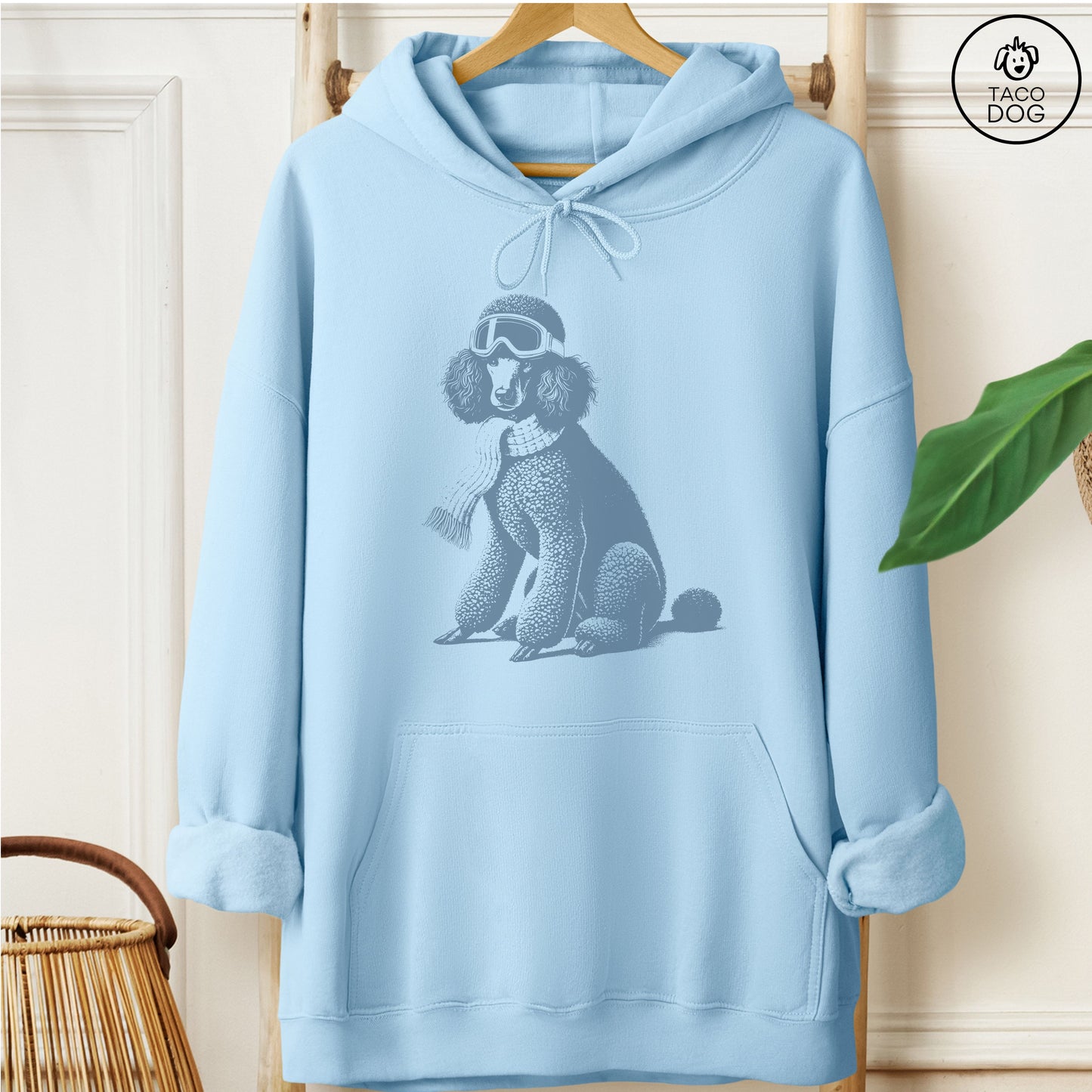 Poodle Winter Sport Hoodie