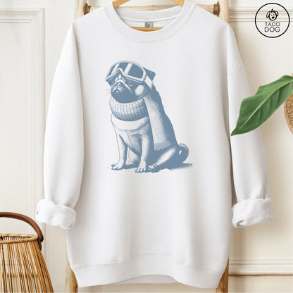 Pug Winter Sport Sweatshirt