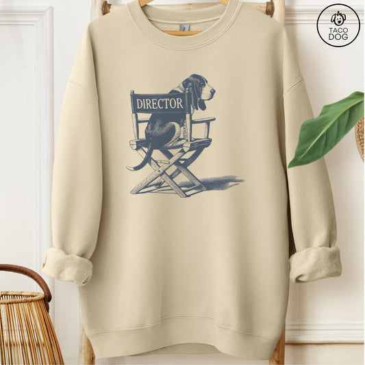 Basset Hound Director Chair Sweatshirt