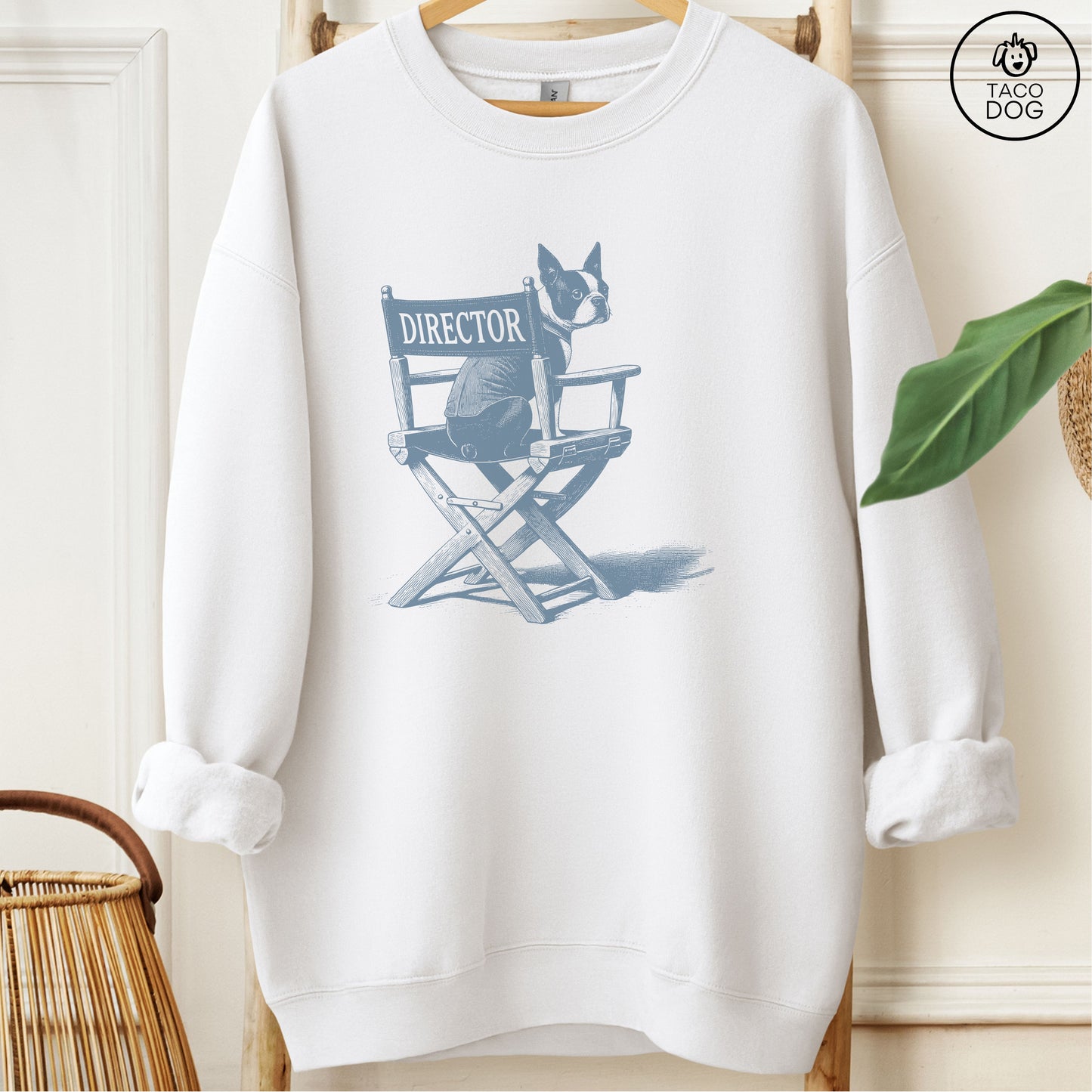 Boston Terrier Director Chair Sweatshirt
