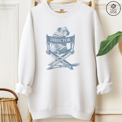 English Bulldog Director Chair Sweatshirt