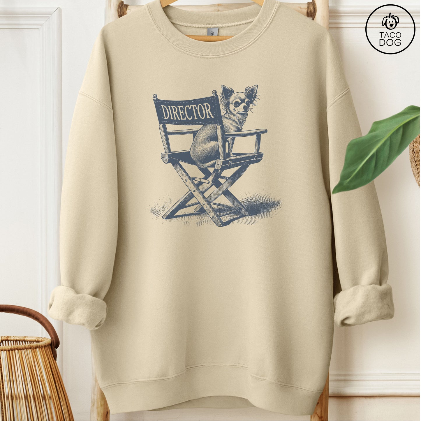 Chihuahua Director Chair Sweatshirt