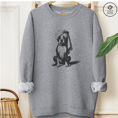 Boston Terrier Spa Bath Sweatshirt