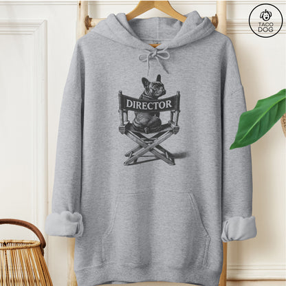 French Bulldog Frenchie Director's Chair Hoodie