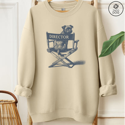 Brussels Griffon Griff Director Chair Sweatshirt