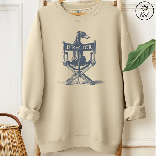 Italian Greyhound Whippet Director Chair Sweatshirt