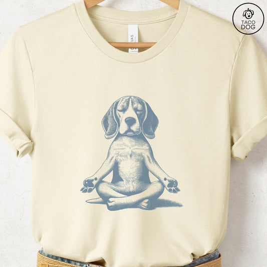 Beagle Meditate Yoga T-Shirt
