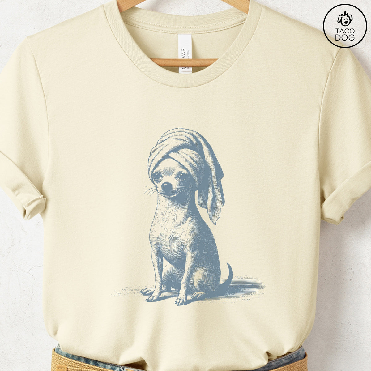 Chihuahua Spa T-Shirt, design close-up