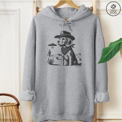 Beagle Ink Cowboy UFO Hoodie