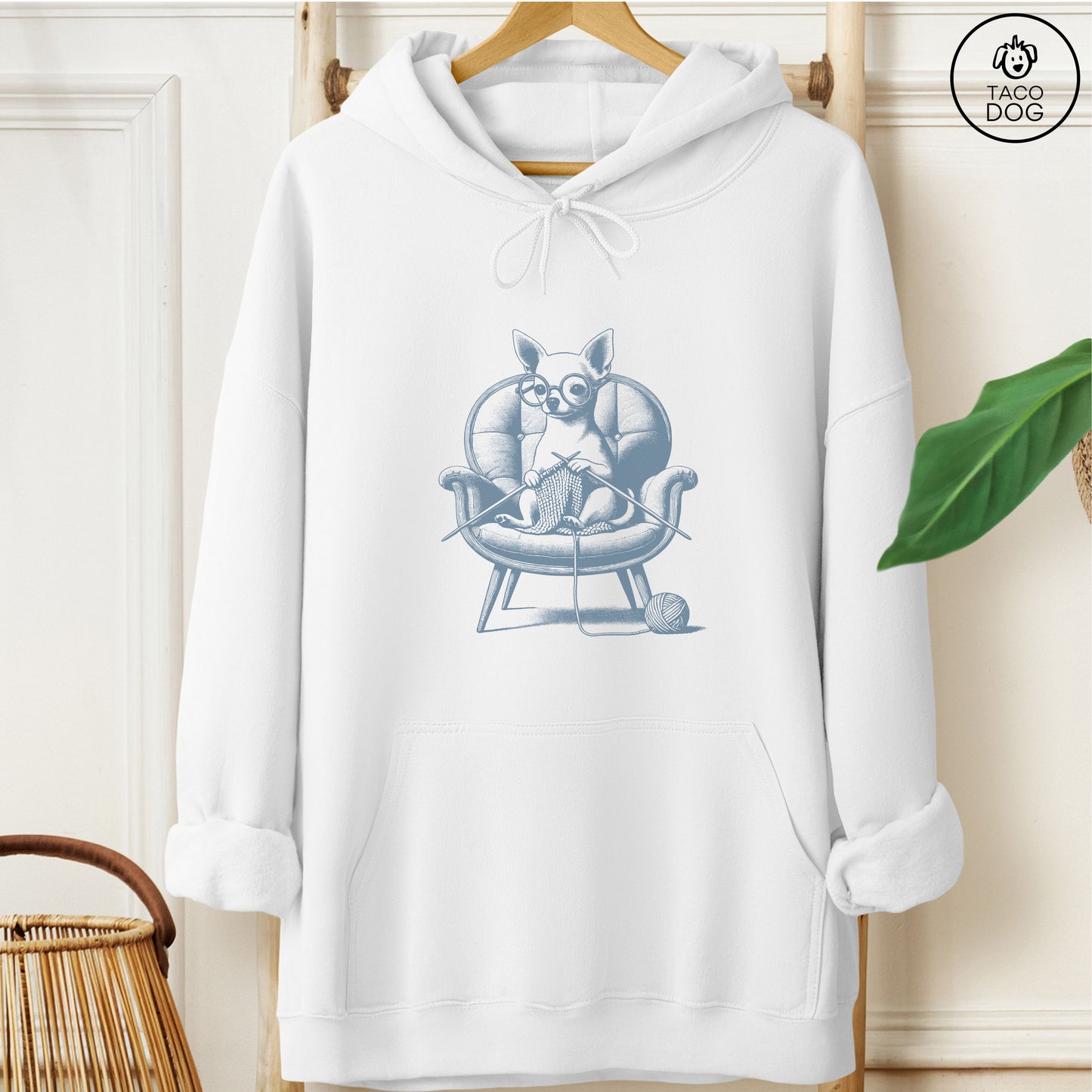 Chihuahua Knitting Hoodie
