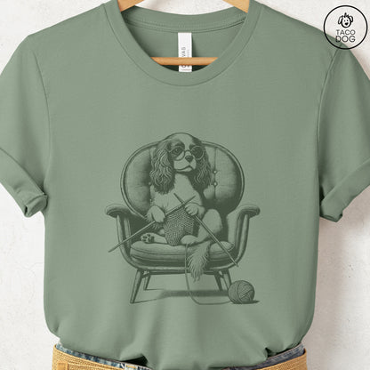 Cavalier King Charles Spaniel Knitting T-Shirt
