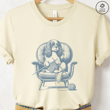 Cavalier King Charles Spaniel Knitting T-Shirt