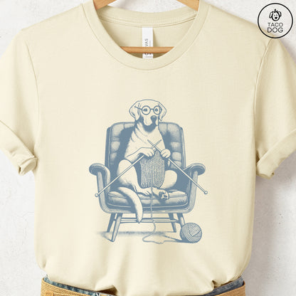 Labrador Retriever Knitting T-Shirt