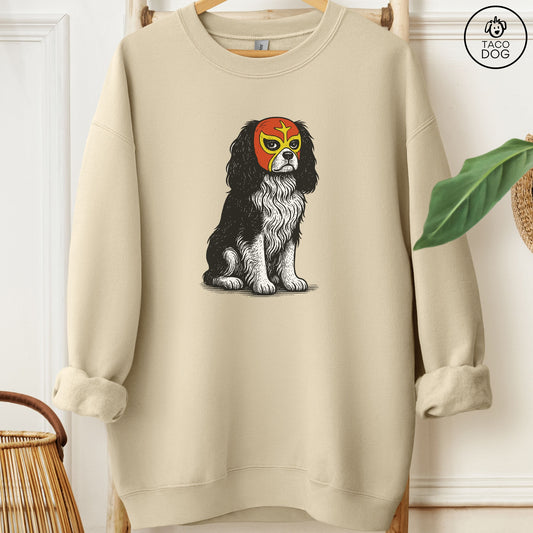 Cavalier King Charles Spaniel Luchador Sweatshirt