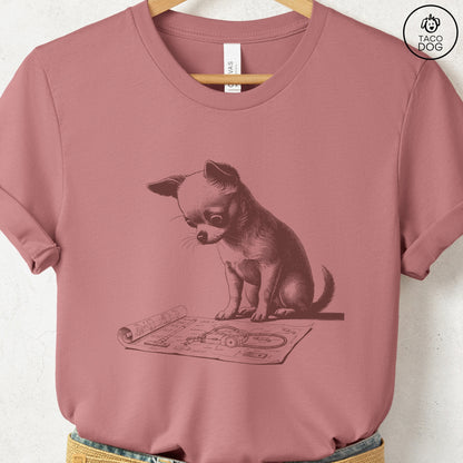 Chihuahua Vacuum Blueprint T-Shirt