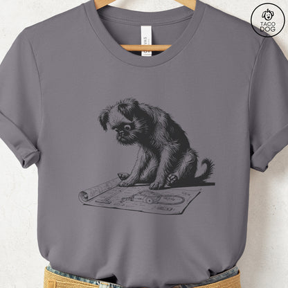 Brussels Griffon Griff Vacuum Blueprint T-Shirt