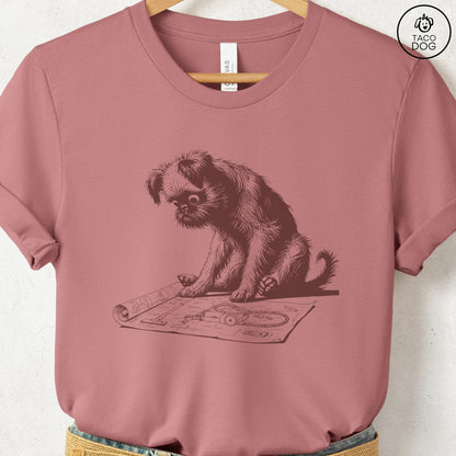 Brussels Griffon Griff Vacuum Blueprint T-Shirt