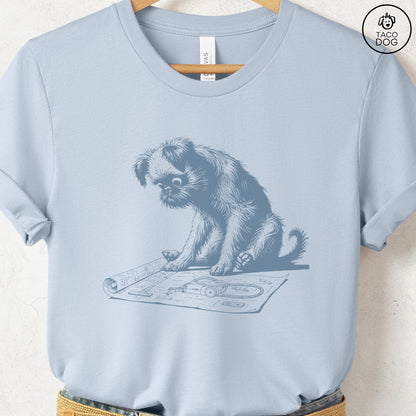 Brussels Griffon Griff Vacuum Blueprint T-Shirt
