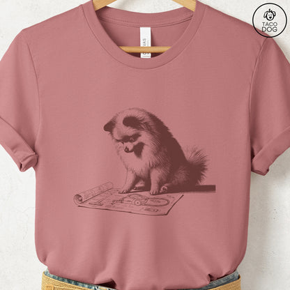 Pomeranian Vacuum Blueprint T-Shirt
