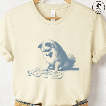 Pomeranian Vacuum Blueprint T-Shirt