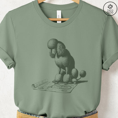 Poodle Vacuum Blueprint T-Shirt
