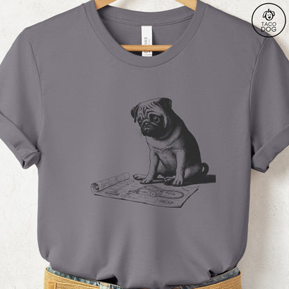Pug Vacuum Blueprint T-Shirt