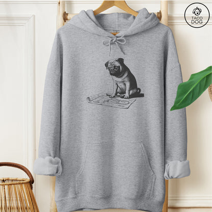 Pug Vacuum Blueprint Hoodie