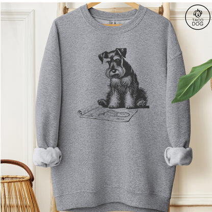 Schnauzer Vacuum Blueprint Sweatshirt