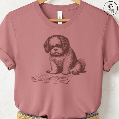Shih Tzu Vacuum Blueprint T-Shirt