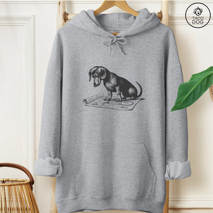 Dachshund Doxie Vacuum Blueprint Hoodie