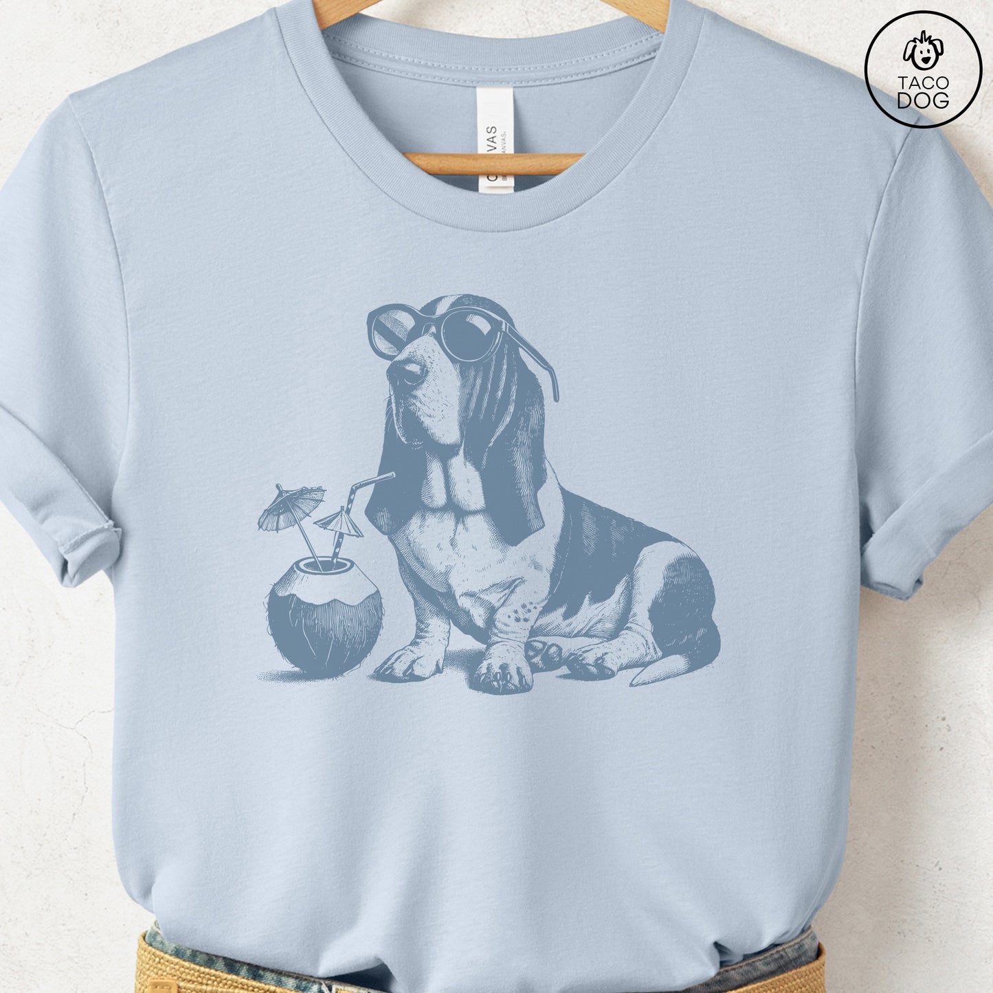 Basset Hound Vacation T-Shirt