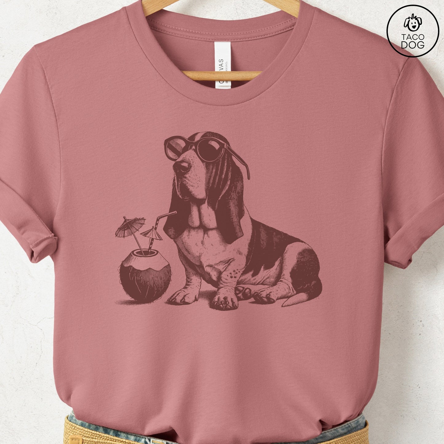 Basset Hound Vacation T-Shirt