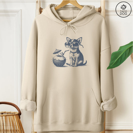 Chihuahua Vacation Hoodie Sand Taco-Dog
