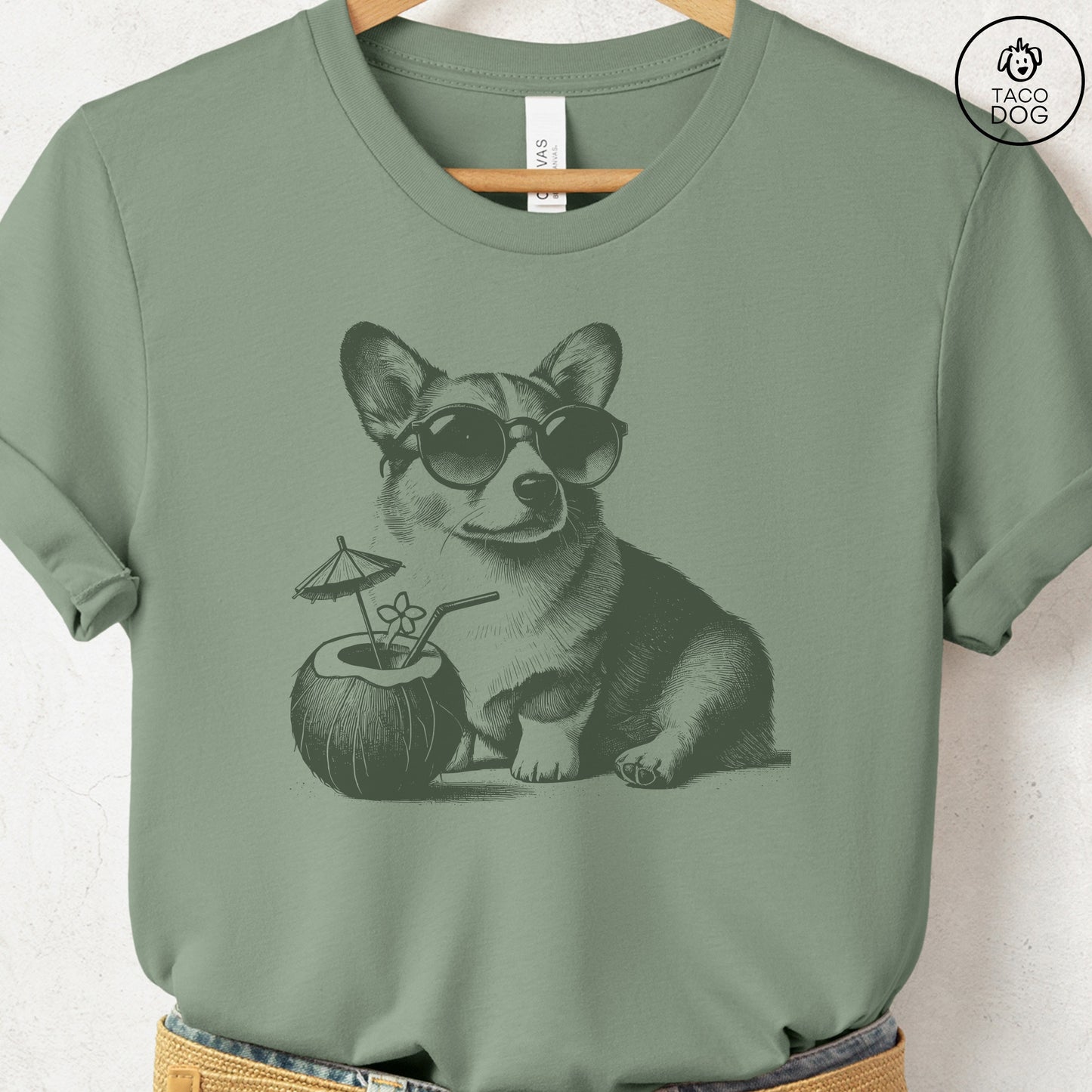 Corgi Vacation T-Shirt