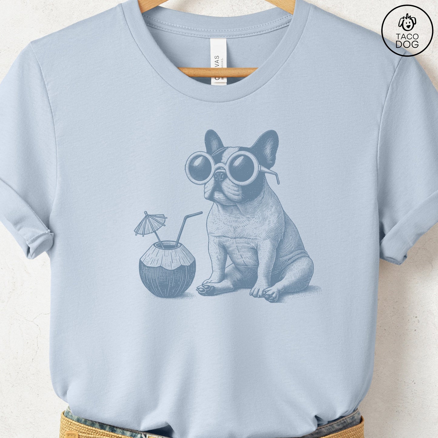 French Bulldog Frenchie Vacation T-Shirt